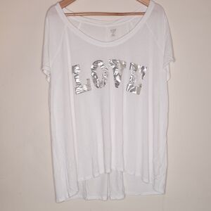 White LOVE Graphic Tee